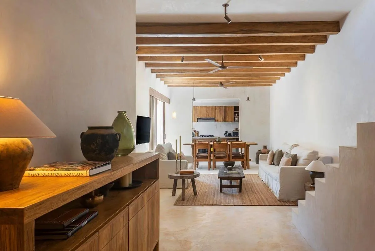Boho Organic 3Br Villa, Gated Community, Rooftop トゥルム